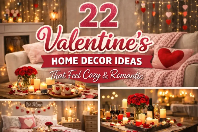 22 Valentine’s Home Decor Ideas That Feel Cozy, Romantic & Instagram Worthy