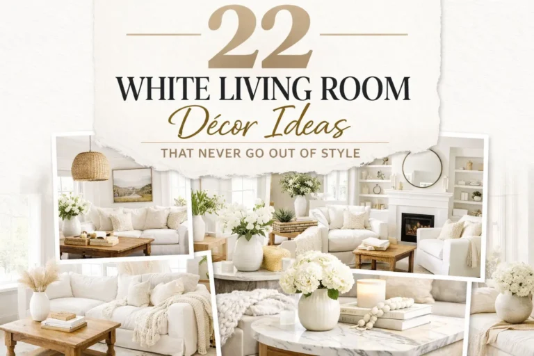 22 White Living Room Décor Ideas That Never Go Out of Style