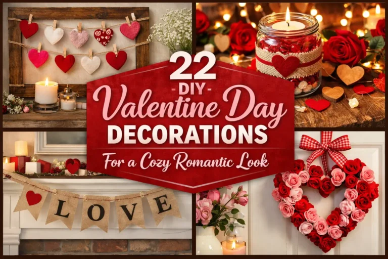 22 DIY Valentine Day Decorations for a Cozy Romantic Look