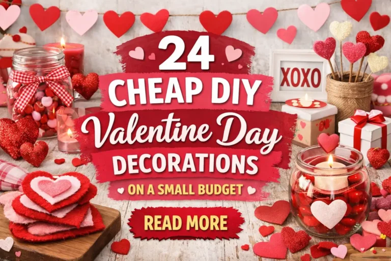 24 Cheap DIY Valentine Day Decorations on a Small Budget