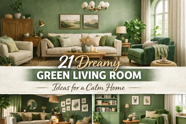 21 Dreamy Green Living Room Ideas for a Calm Home