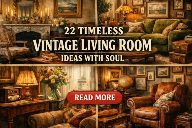 22 Timeless Vintage Living Room Ideas with Soul