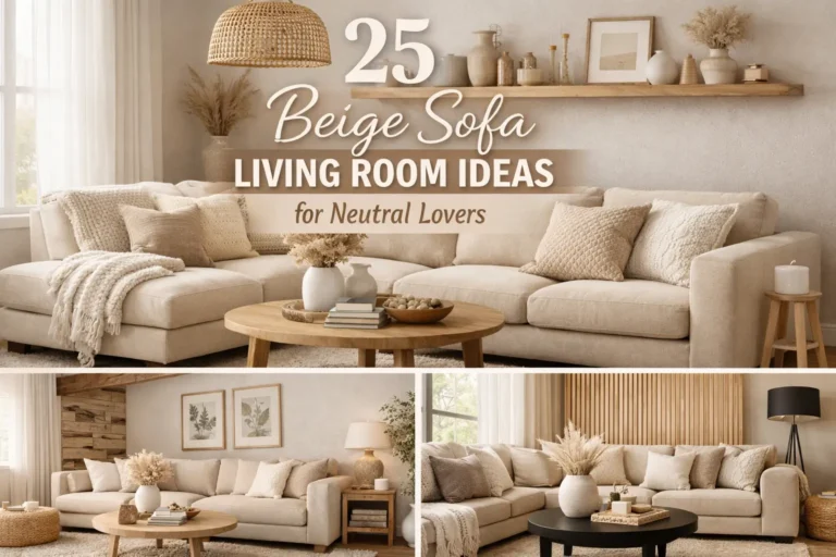 25 Beige Sofa Living Room Ideas for Neutral Lovers