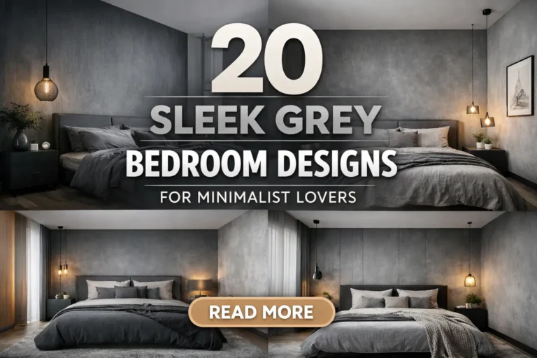 20 Sleek Grey Bedroom Designs for Minimalist Lovers