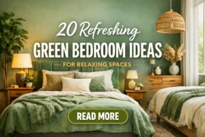 20 Refreshing Green Bedroom Ideas for Relaxing Spaces