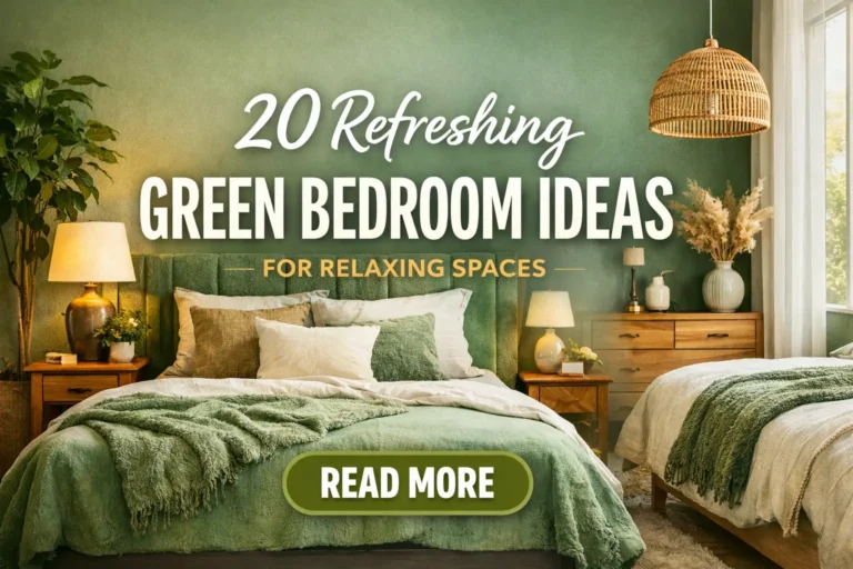 20 Refreshing Green Bedroom Ideas for Relaxing Spaces