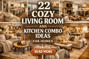 22 Cozy Living Room and Kitchen Combo Ideas for Homes