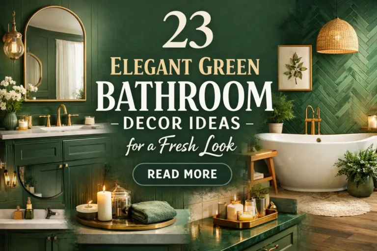 23 Elegant Green Bathroom Decor Ideas for a Fresh Look