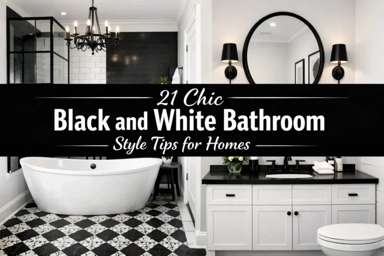 21 Chic Black and White Bathroom Style Tips for Homes