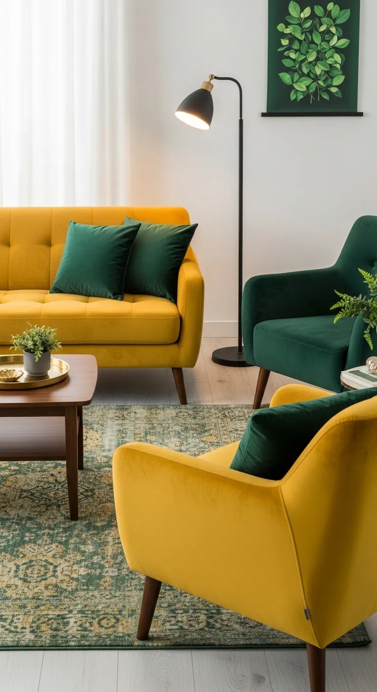 5 Yellow Velvet Couch 1 20260215 123231