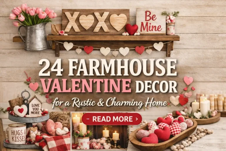 24 Farmhouse Valentine Decor Ideas for a Rustic & Charming Home