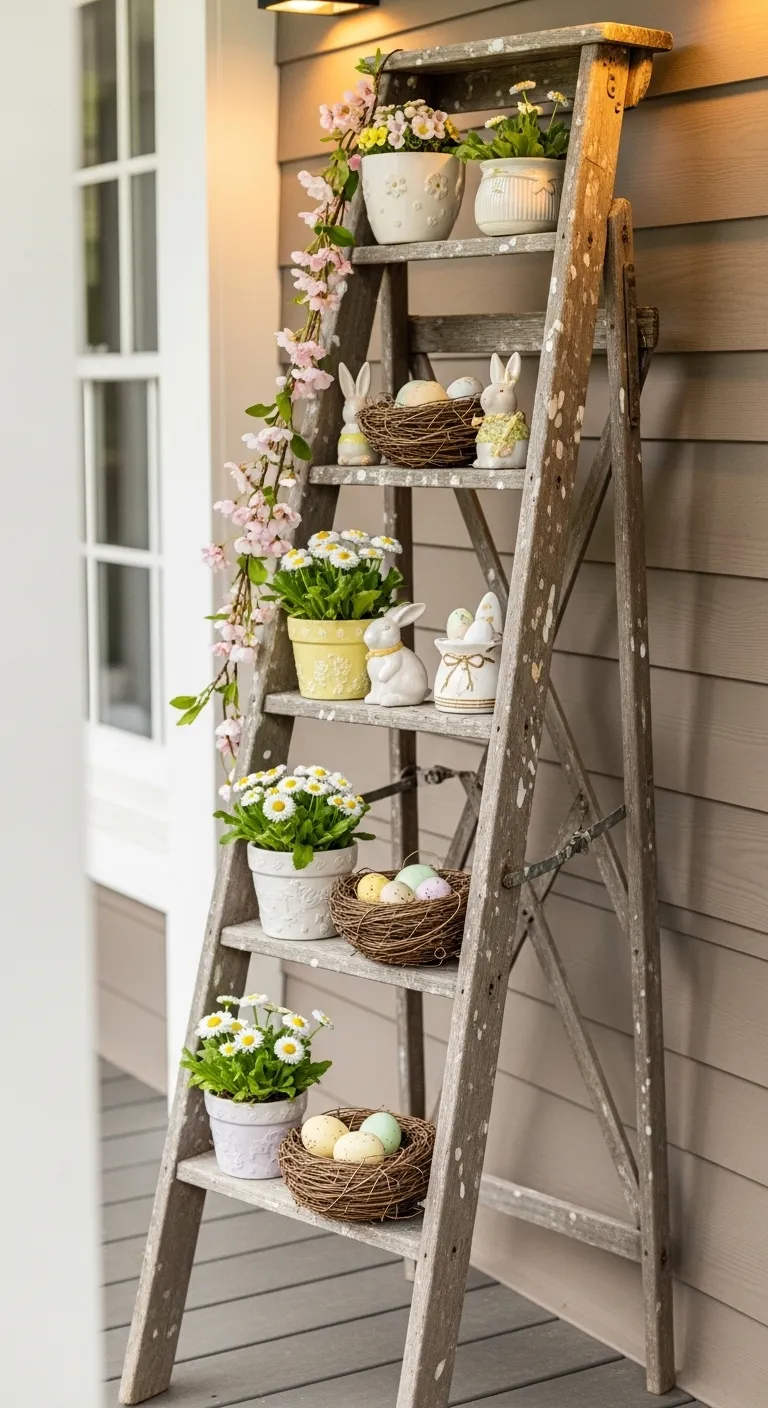 12 Rustic Ladder Easter Decor Dis 1 20260316 152749