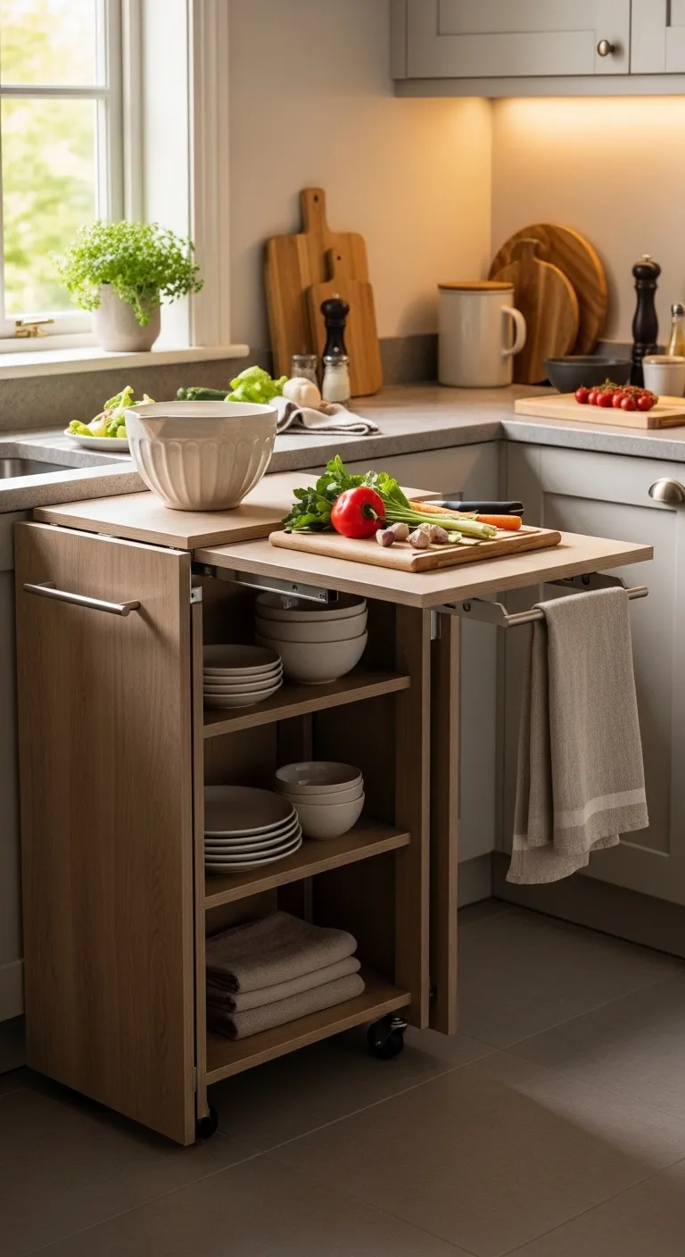 15 Foldable Kitchen Trolley With 1 20260309 160115