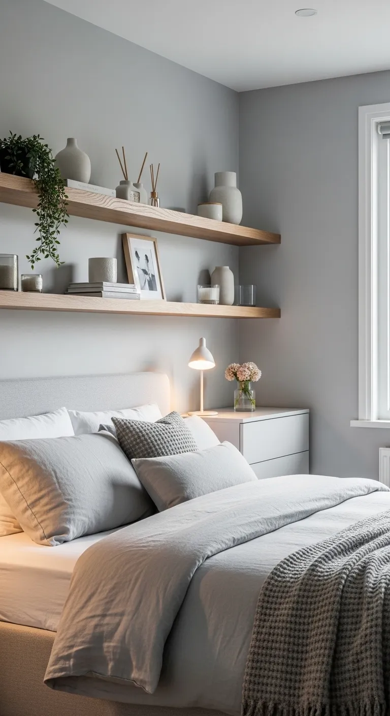 17 Grey Bedroom With Floating Woo 1 20260307 013507