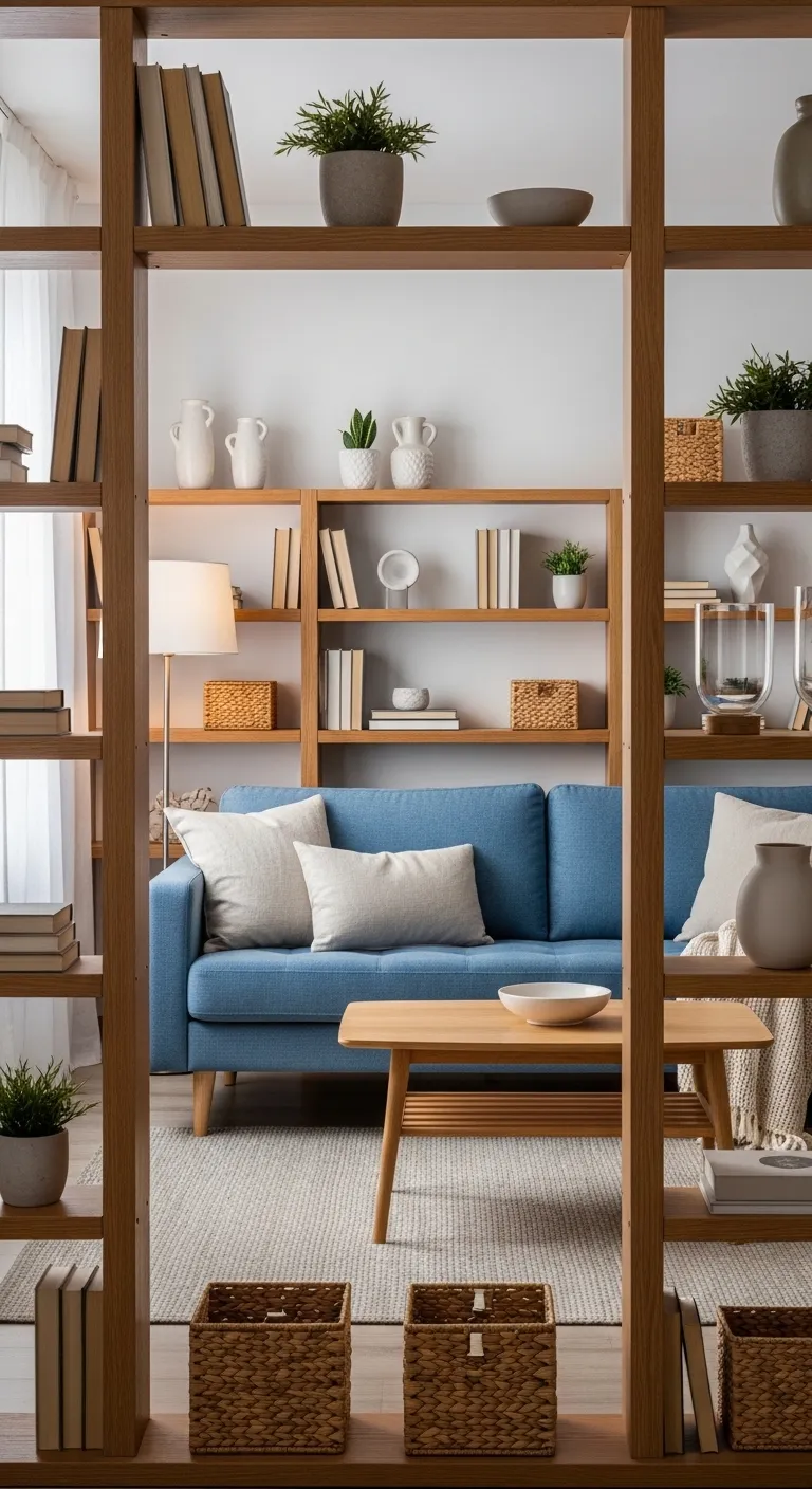 18 Blue Sofa Framed By Bookshelve 1 20260305 133200