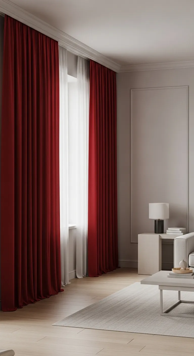18 Heavy Red Drapes In A Minimali 1 20260302 062727