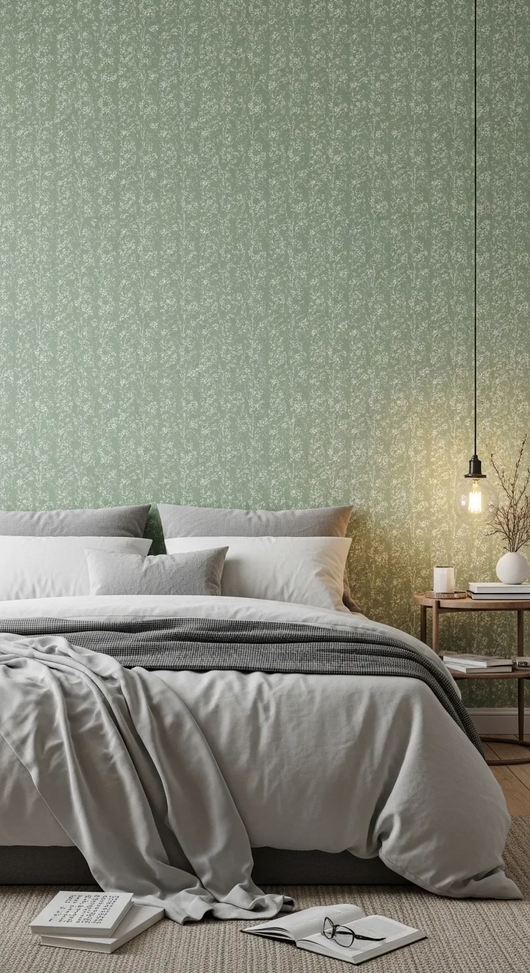 18 Sage Green Patterned Wallpaper 1 20260324 020730