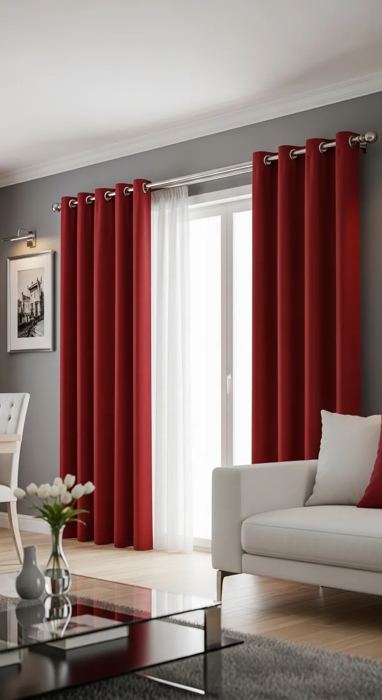 19 Red Curtains With Brushed Silv 1 20260302 062738