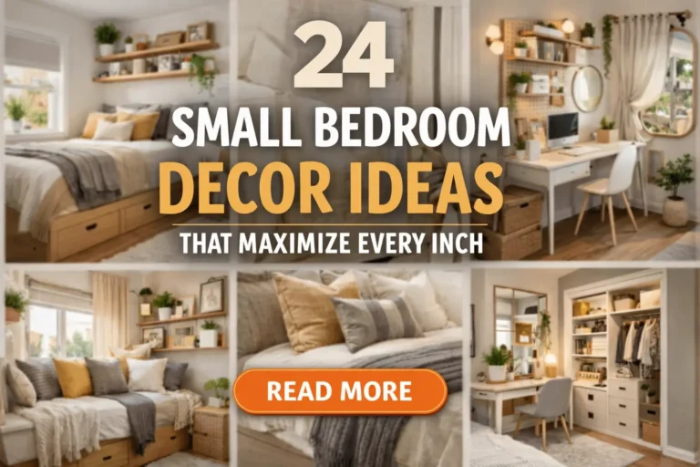 24 Small Bedroom Decor Ideas That Maximize Every Inch