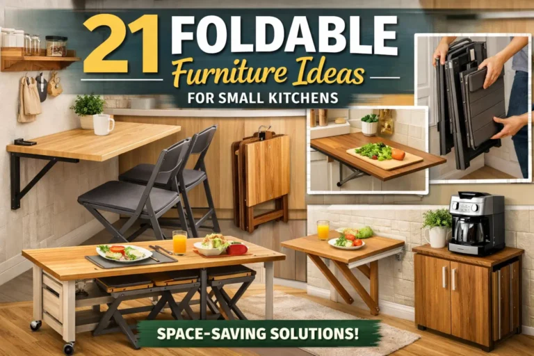 21 Foldable Furniture Ideas for Small Kitchens