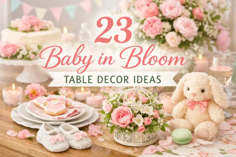 23 Baby in Bloom Table Decor Ideas