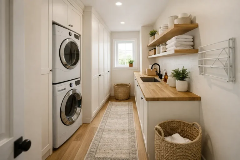 20 Narrow Laundry Room Ideas That Maximize Small Spaces