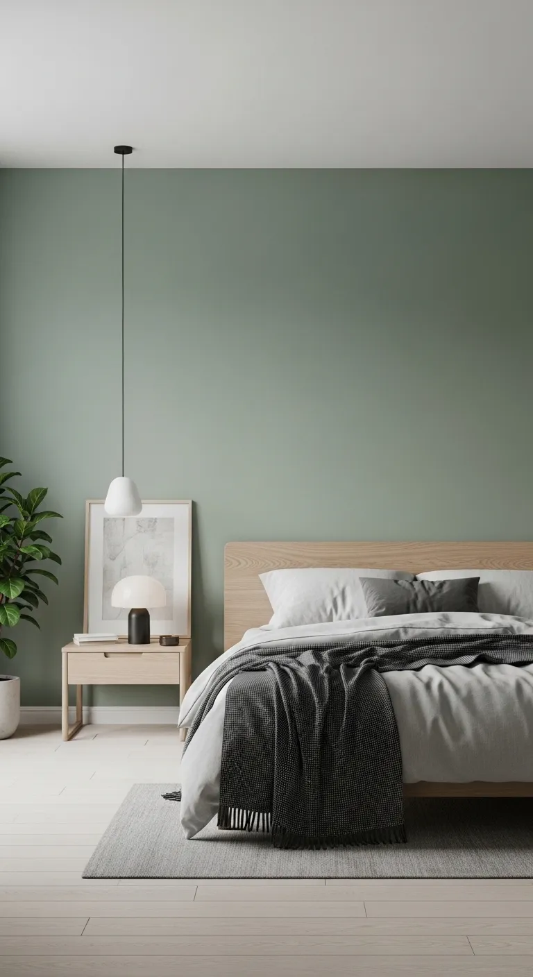 23 Minimalist Sage Green Bedroom 1 20260324 020827