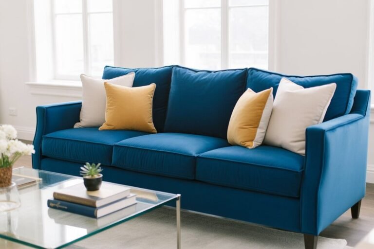 24 Blue Sofa Living Room Ideas That Pop Without Overpowering