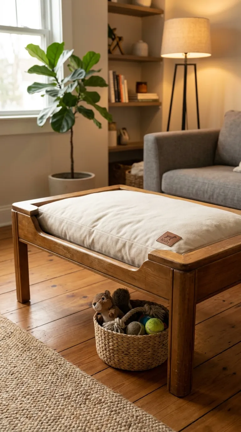 13 Image 13 An Old Wood Coffee Table With The Top Rem