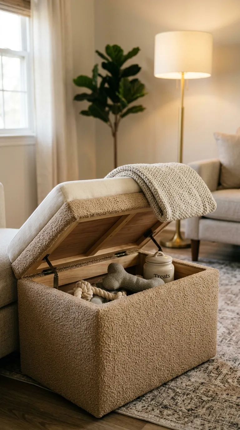 14 Image 14 A Small Ottoman Bed With A Hinged Top In