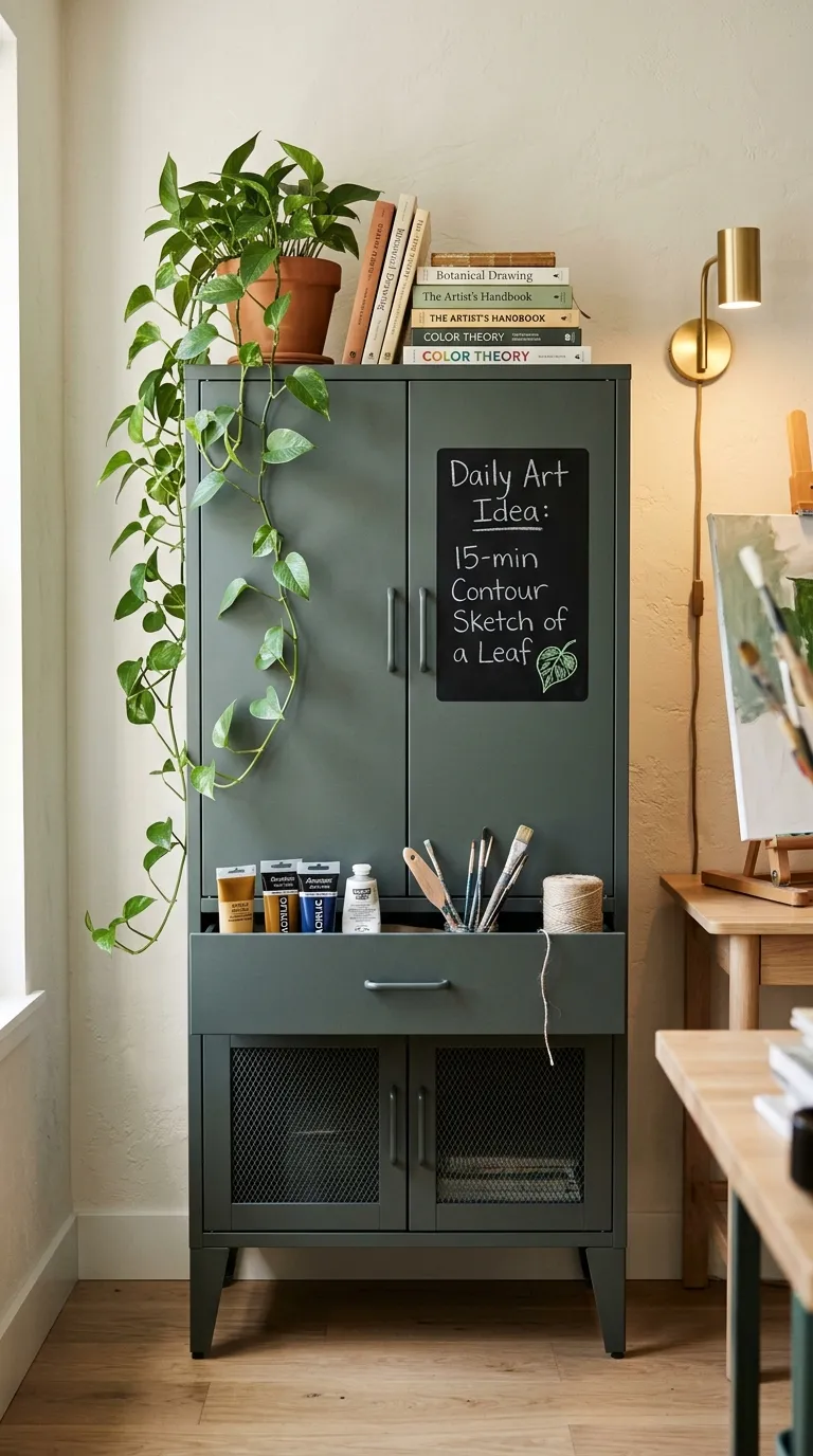 16 Image 16 An Ikea Idåsen Tall Cabinet In Dark Gray