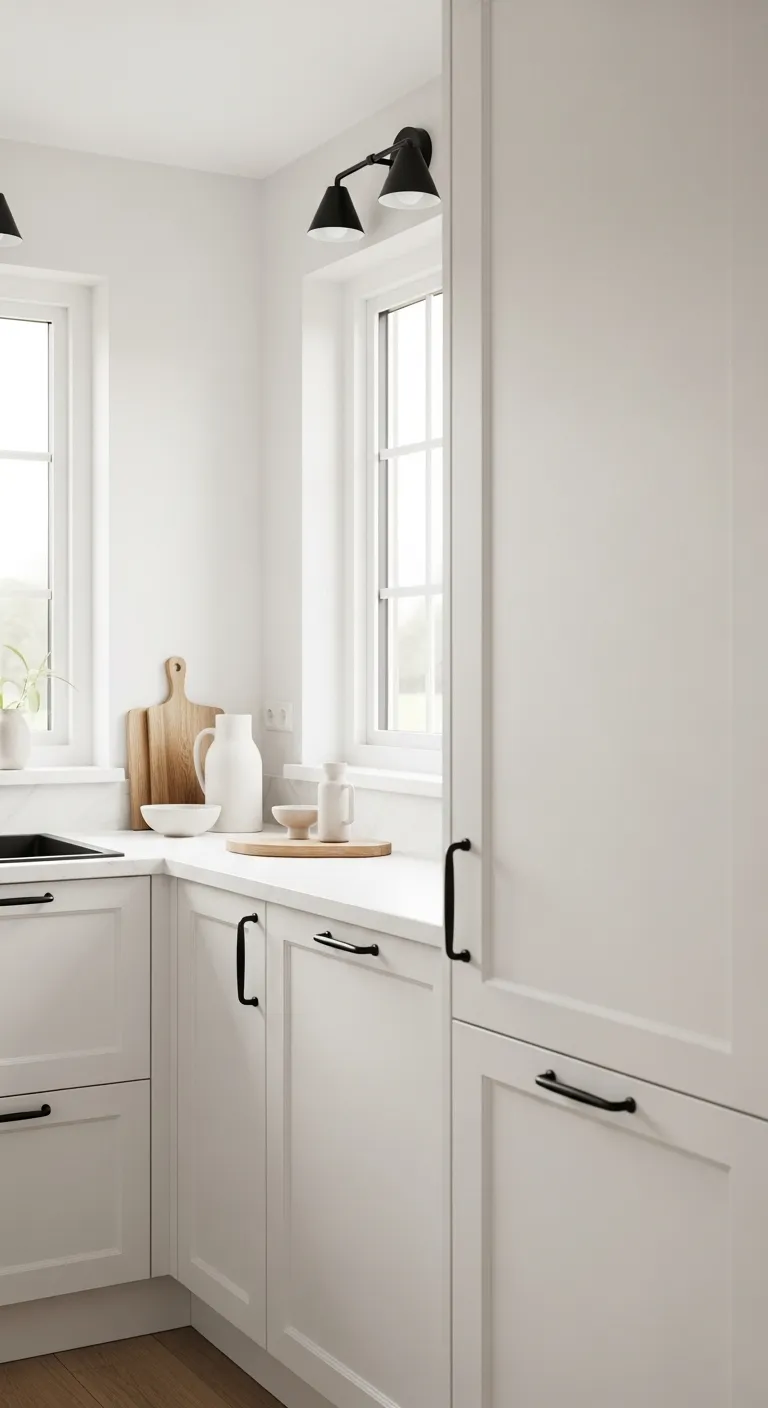 16 White Kitchen With Minimal Bla 1 20260416 233837