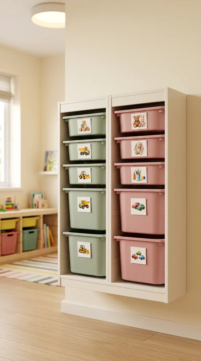 1 Image 1 A Wall Mounted Ikea Trofast Frame In Warm (1)