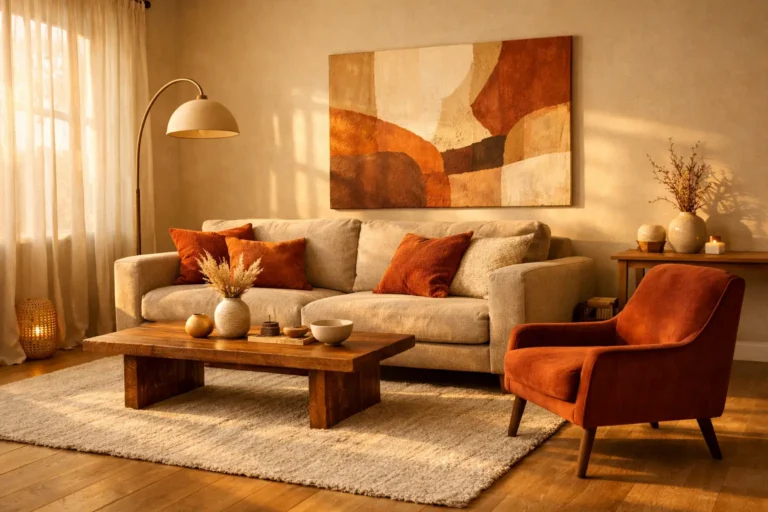18 Gorgeous Beige and Rust Living Room Combos You Will Absolutely Fall in Love With