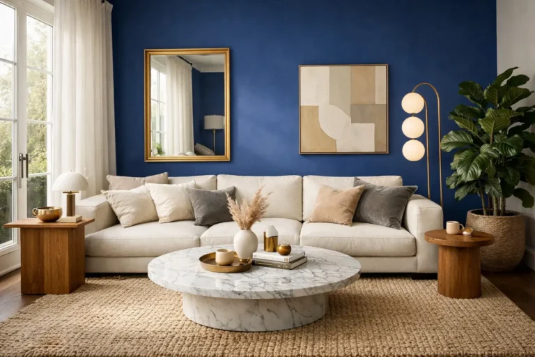 20 Stunning Cobalt Blue Accent Wall Ideas Your Living Room Desperately Needs Right Now