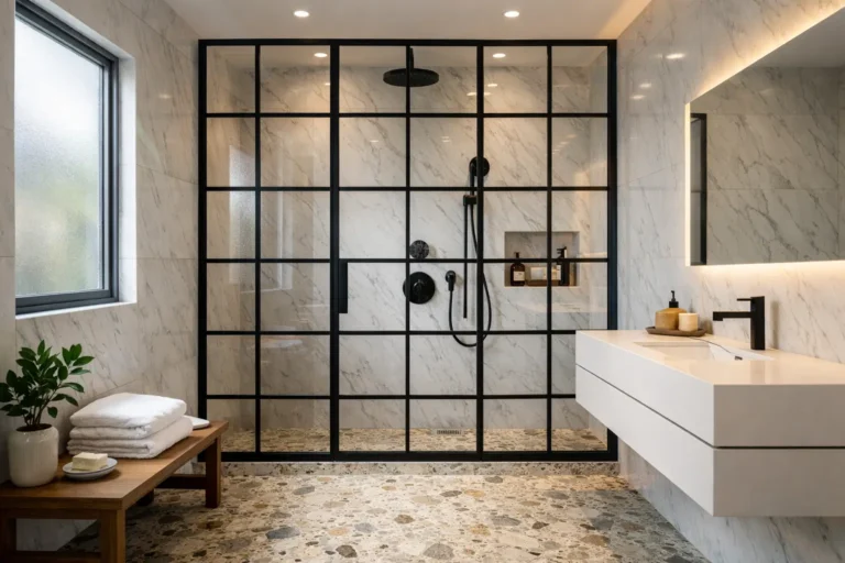 18 Gorgeous Metal Shower Screen Bathroom Ideas That Are the Hottest Trend Right Now