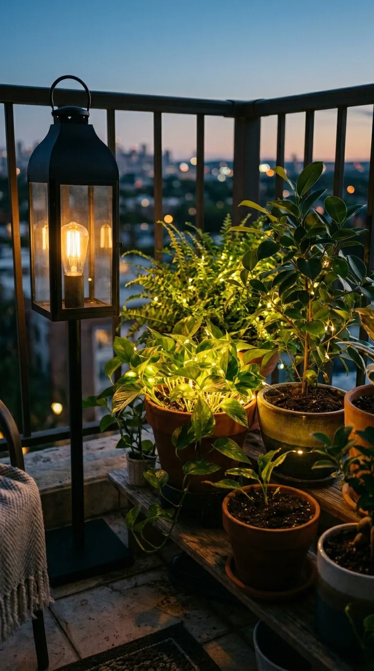 21 Image 21 A Balcony Corner At Dusk With Small Solar
