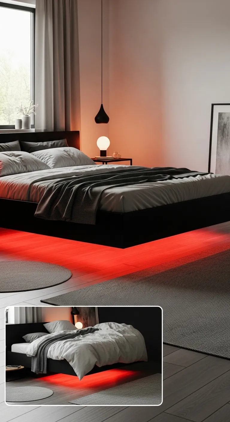 23 Black Platform Bed With Under 1 20260408 164503