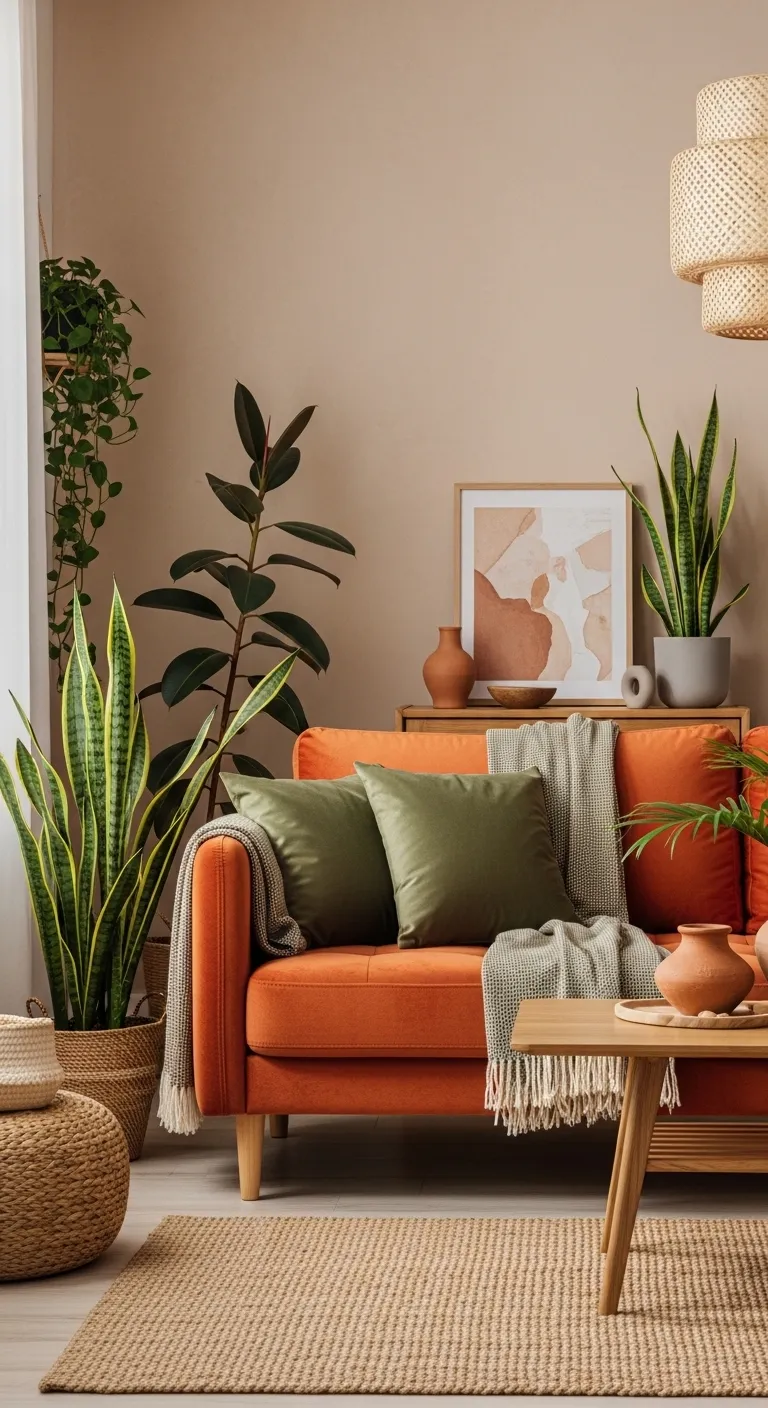 3 Burnt Orange Couch With Olive 1 20260415 143914