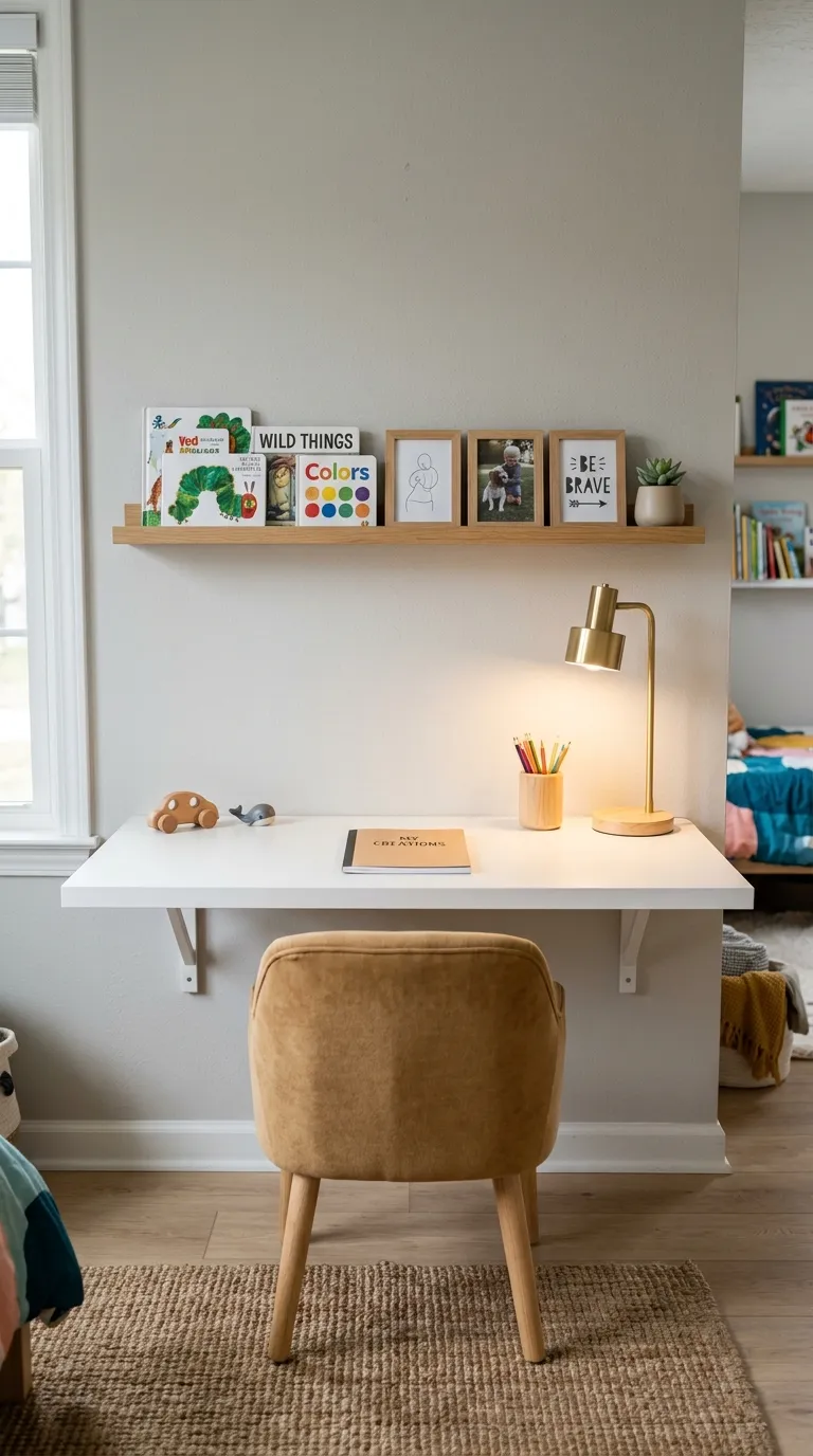 7 Image 7 An Ikea Linnmon Wall Mounted Floating Desk
