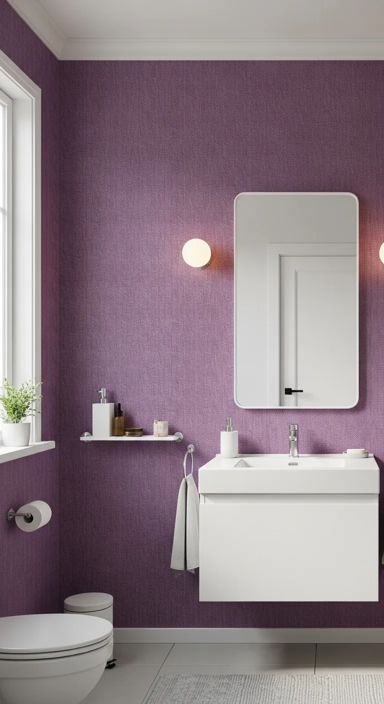 8 Textured Purple Wallpaper Bath 1 20260410 021702
