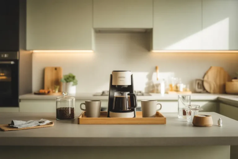 32 Kitchen Counter Coffee Bar Ideas That Look Stylish and Stay Organized