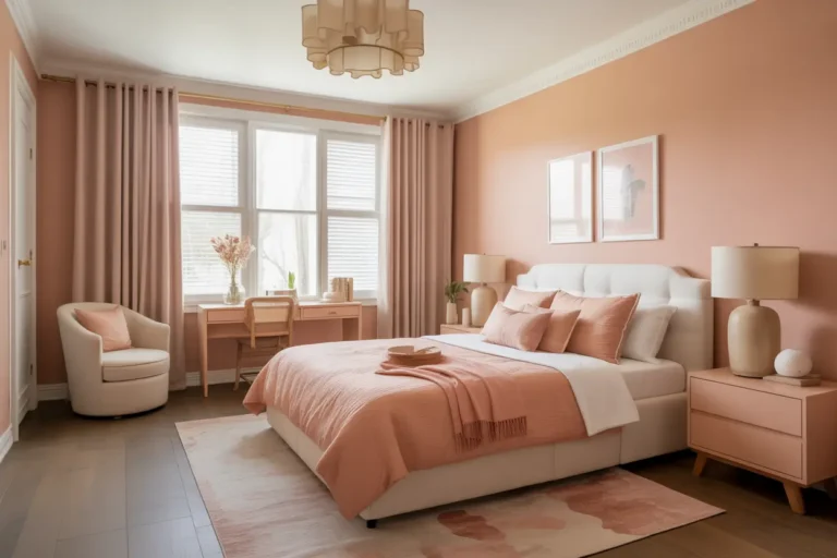 22 Salmon Bedroom Ideas That Feel Warm, Elegant & On-Trend