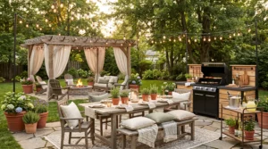 23 Cozy Backyard BBQ Setup Ideas for Relaxed Outdoor Dining