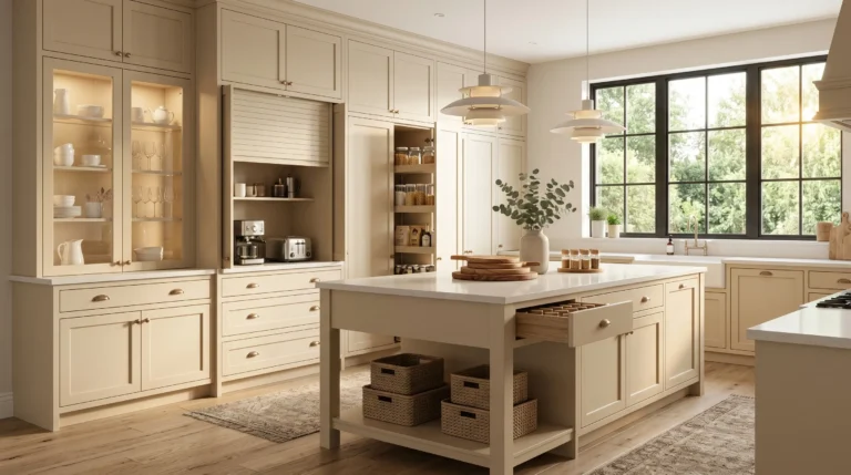21 Stylish Beige Kitchen Ideas with Space-Saving Storage Solutions