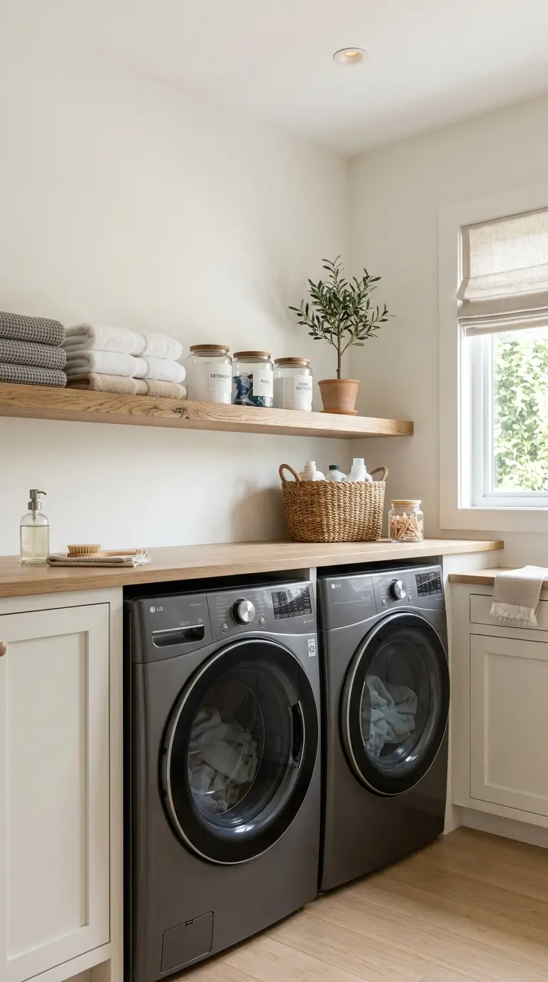 19 Laundry Room Shelves Ideas That Make Storage Look Stylish
